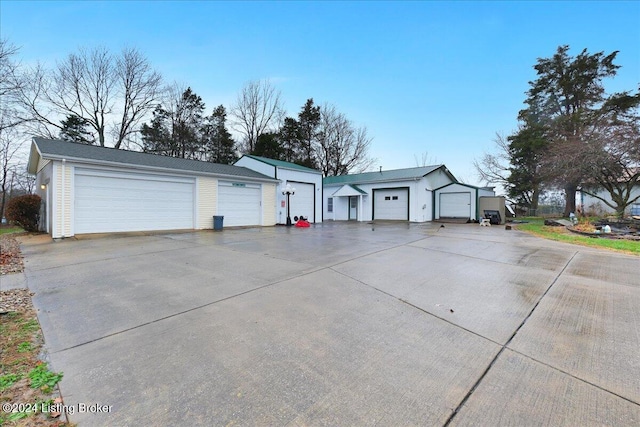 ranch-style home with a garage