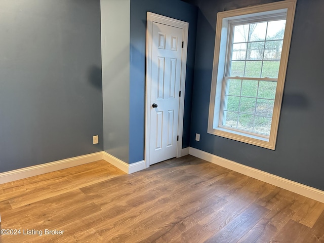 interior space featuring hardwood / wood-style flooring