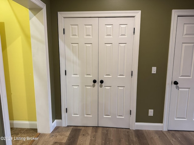 room details featuring hardwood / wood-style flooring