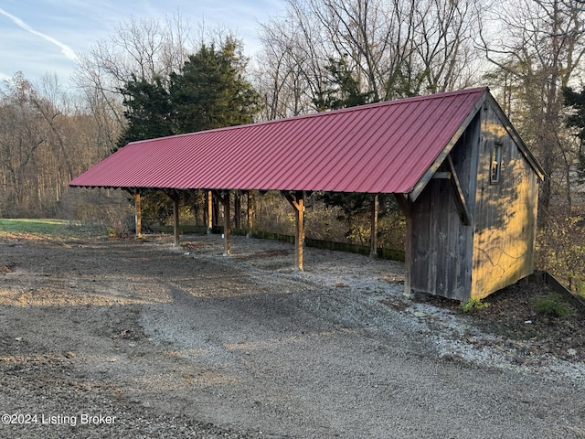 view of car parking