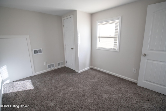 view of carpeted empty room