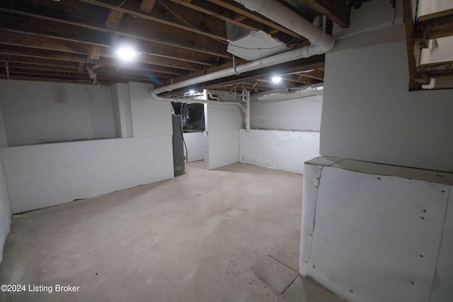 view of basement