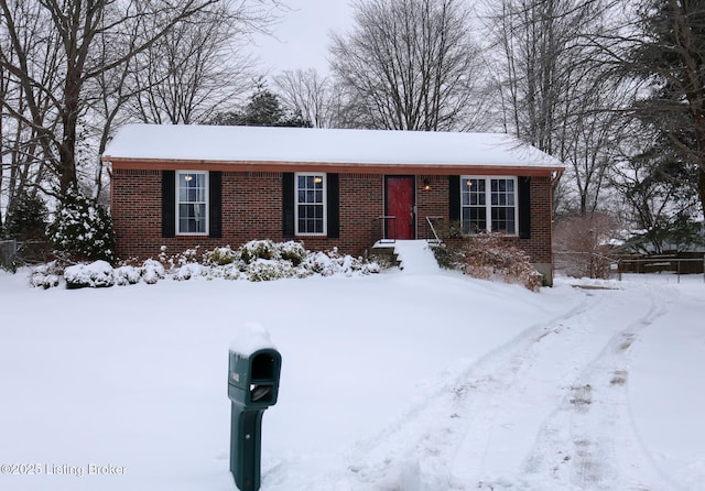 view of ranch-style home