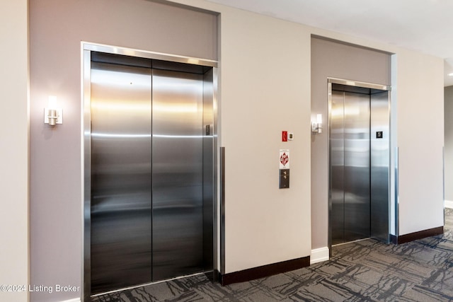 kitchen with elevator