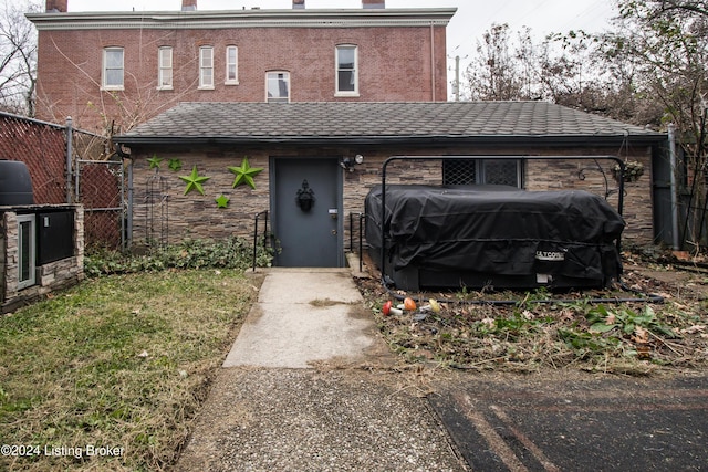 view of back of property