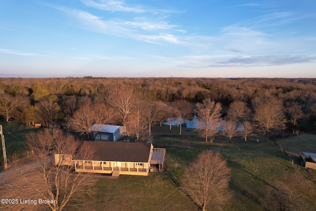 9415 Rockycreek Ln, Louisville, KY 40299 - aerial view with a view of trees