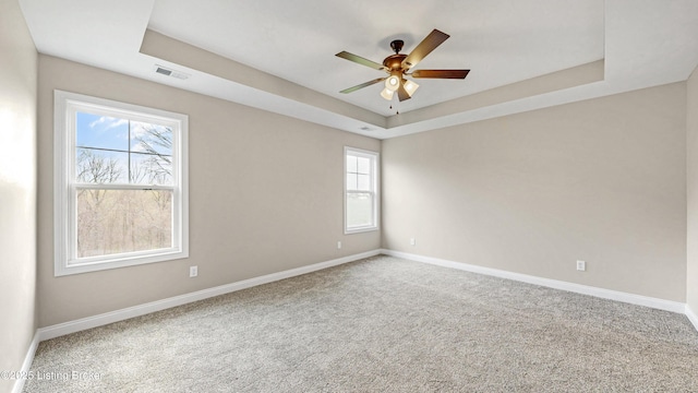 389 Williamsburg Dr, Mt Washington, KY 40047 - empty room with baseboards, carpet flooring, and a raised ceiling