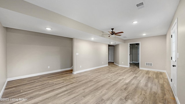 389 Williamsburg Dr, Mt Washington, KY 40047 - interior space featuring baseboards, light wood-style floors, and visible vents