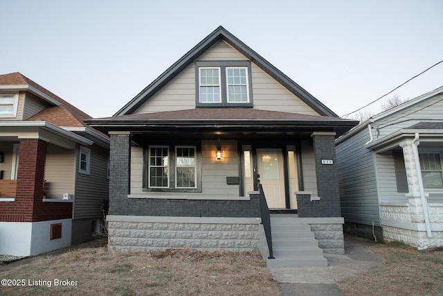 bungalow with covered porch