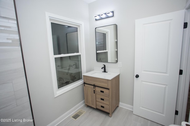 bathroom featuring vanity