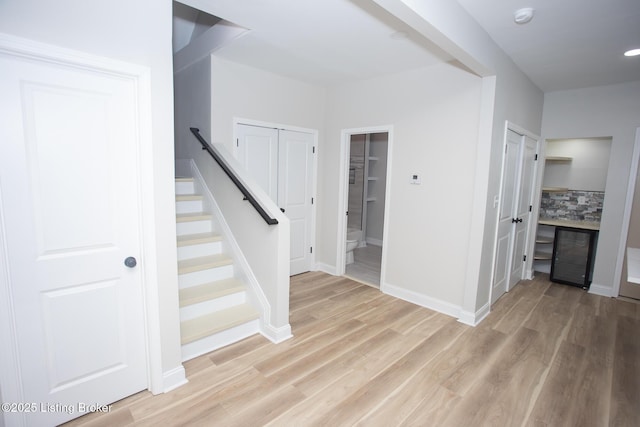 interior space featuring light hardwood / wood-style floors