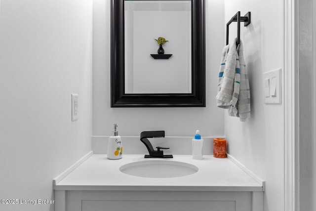 bathroom featuring vanity