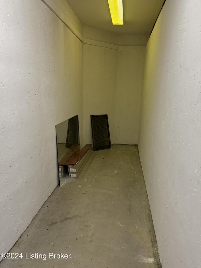 view of basement