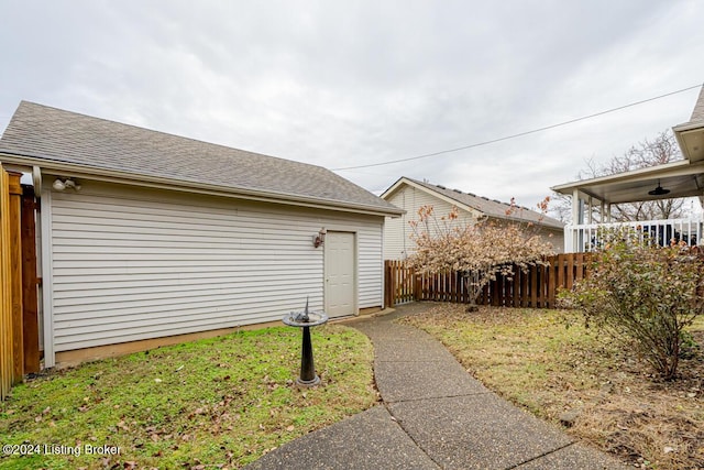 view of side of property