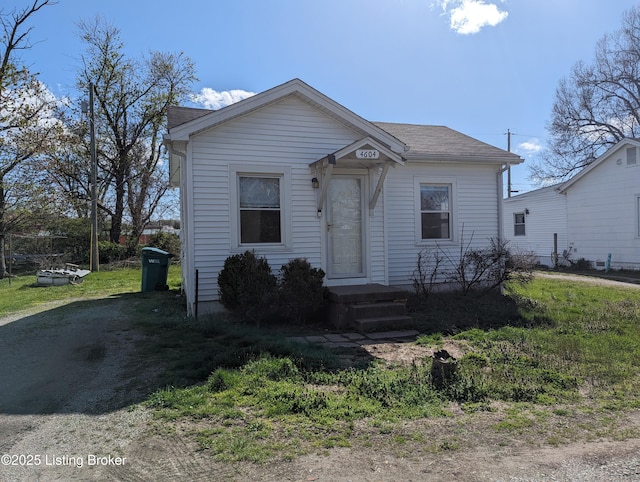 view of bungalow-style home