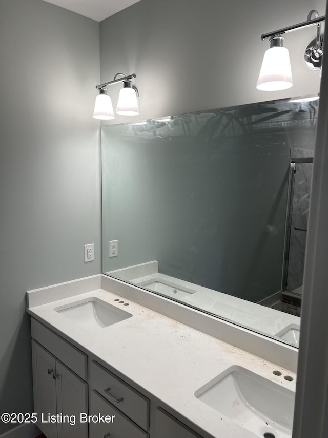 bathroom featuring vanity