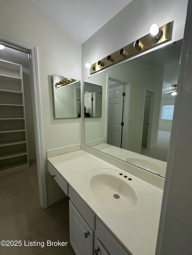 bathroom with vanity