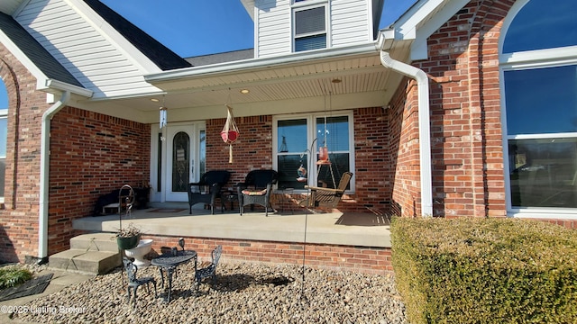 view of patio / terrace with covered porch