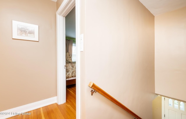 interior space with hardwood / wood-style floors