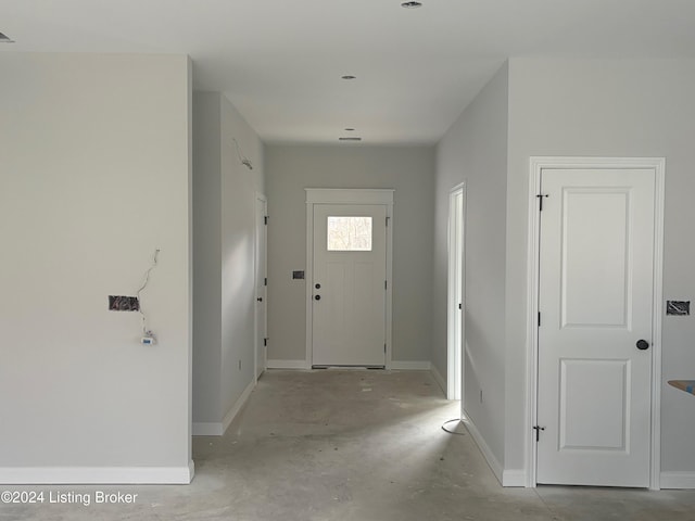 view of entrance foyer