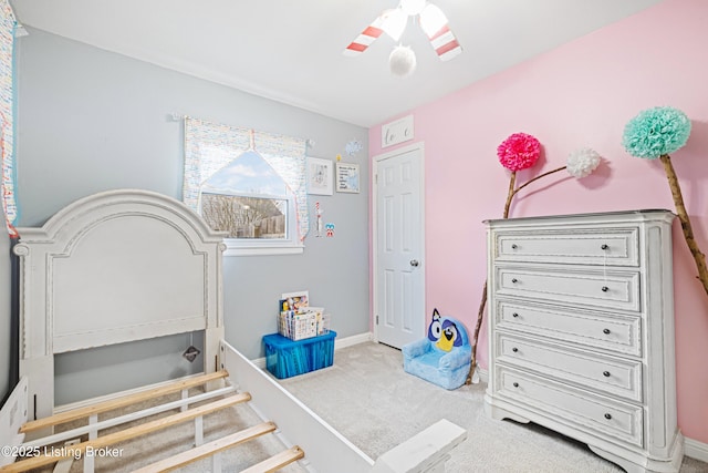 bedroom with carpet flooring