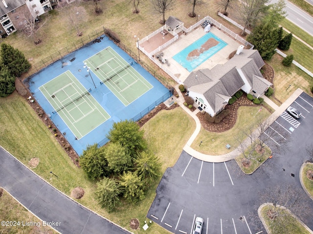 birds eye view of property