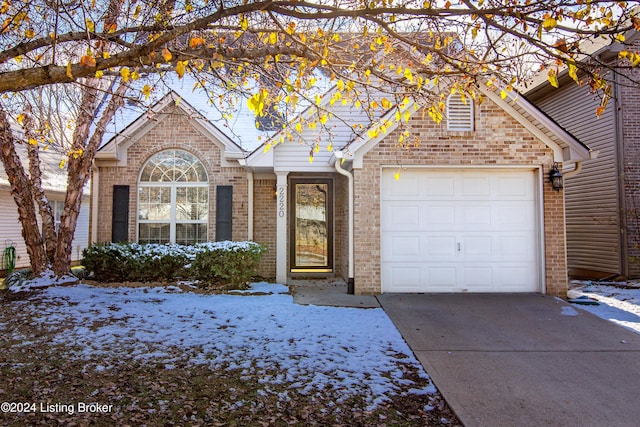 front facade featuring a garage