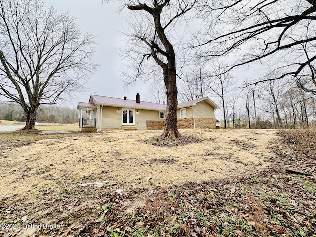 view of rear view of property