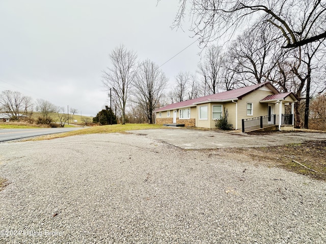 view of front of house