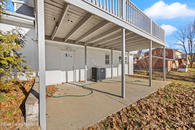 view of patio / terrace featuring cooling unit