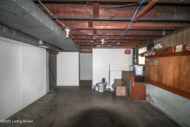 view of basement