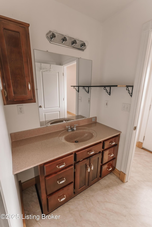 bathroom with vanity