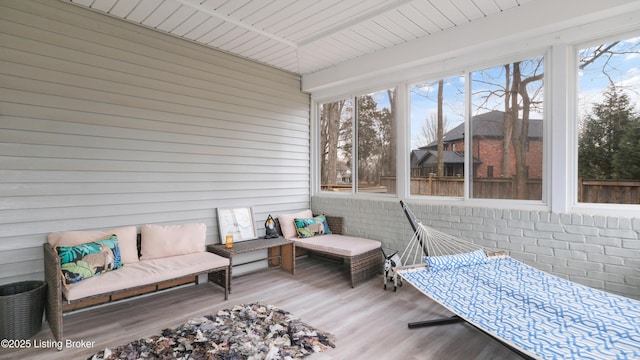 view of sunroom / solarium