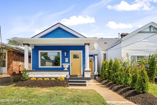 view of bungalow-style home