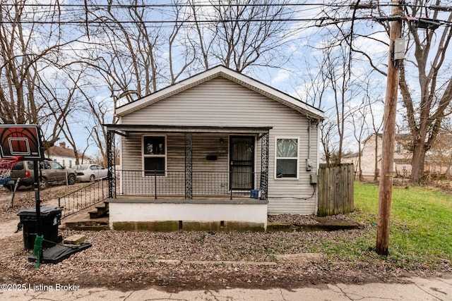 bungalow with covered porch