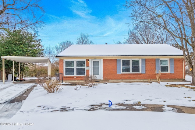 view of front of home