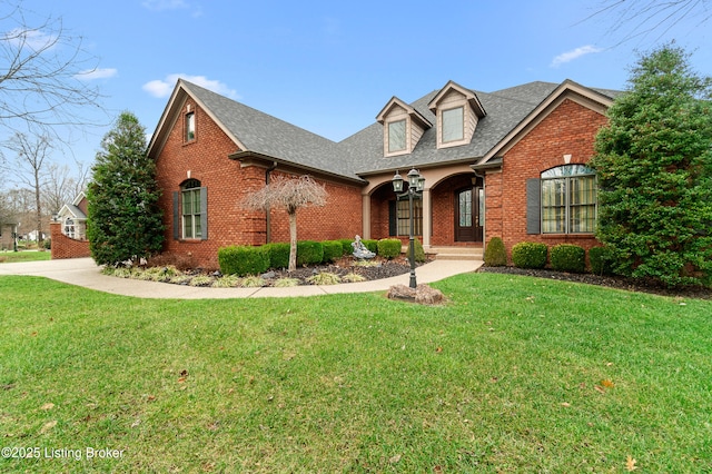 view of front of house featuring a front yard