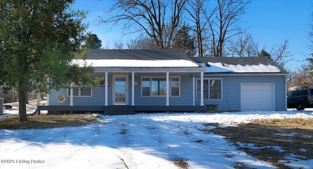 view of front of house featuring a garage