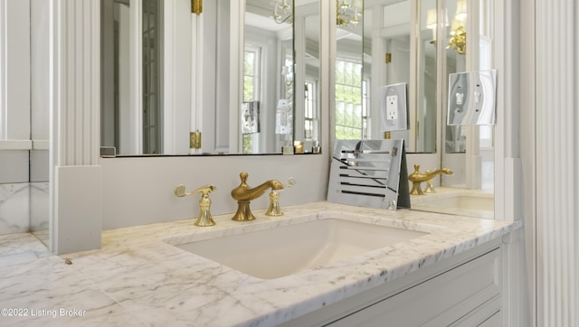 bathroom with vanity