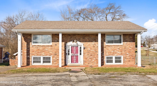 view of bi-level home