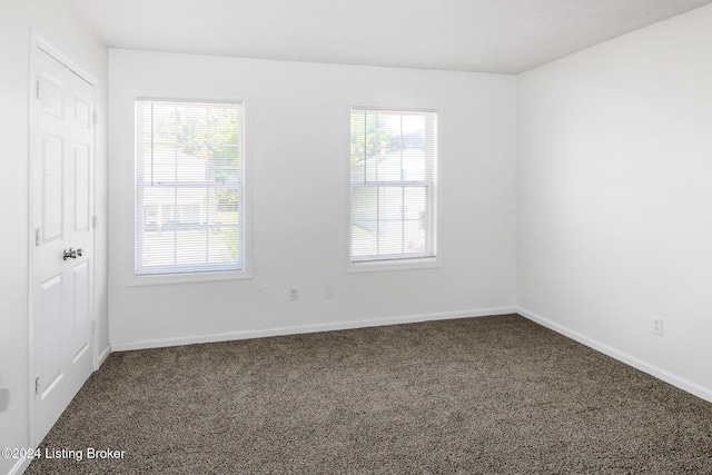 view of carpeted empty room