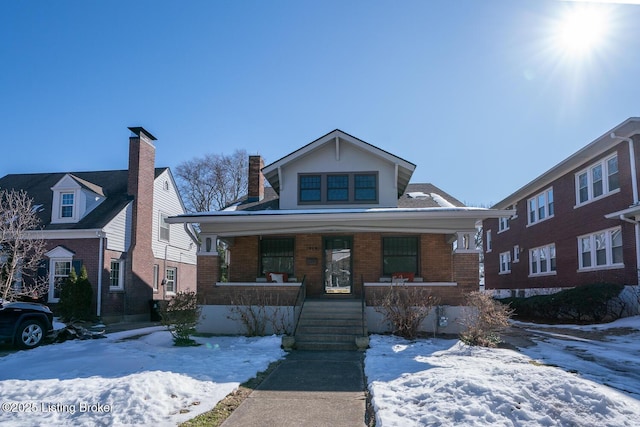 view of front of home featuring a porch