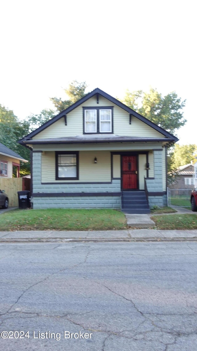 view of bungalow-style house