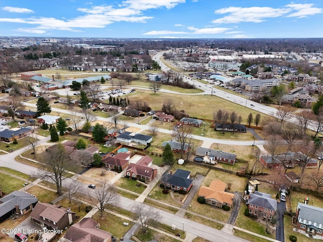 birds eye view of property featuring a residential view