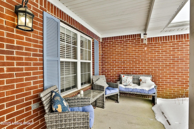 view of patio / terrace with a porch