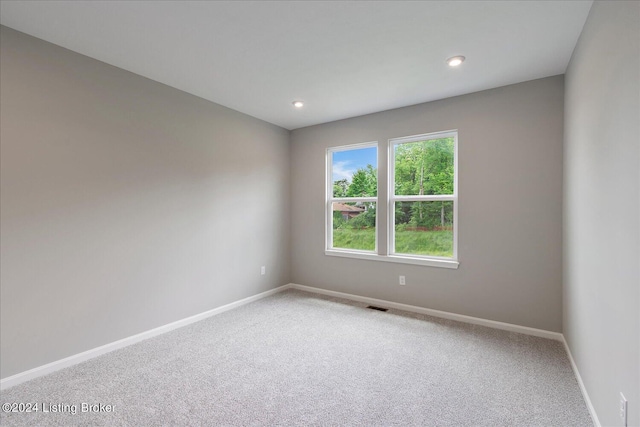 view of carpeted empty room