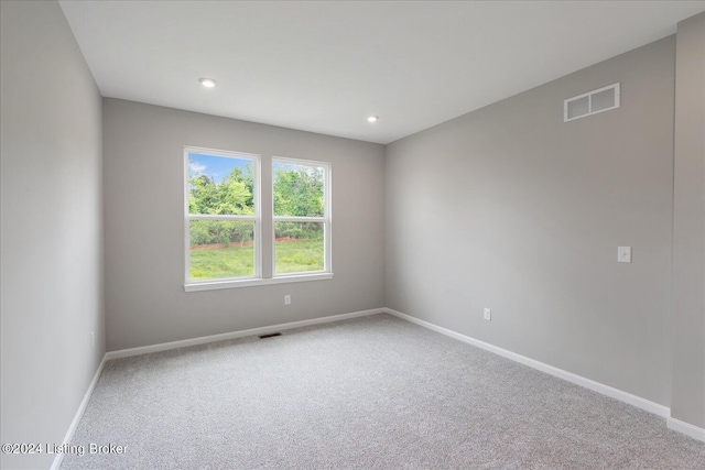 view of carpeted empty room