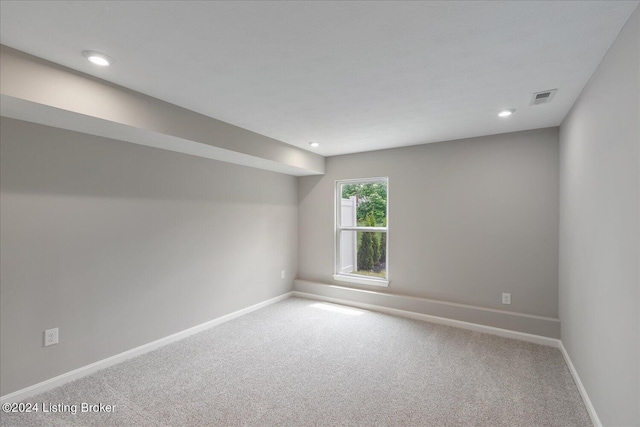 view of carpeted empty room