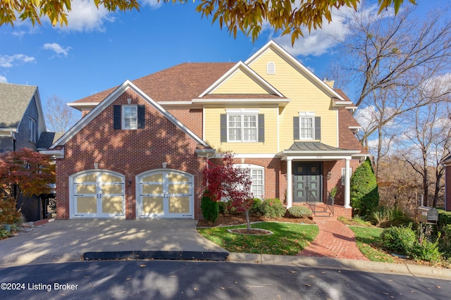 view of front of home featuring a garage