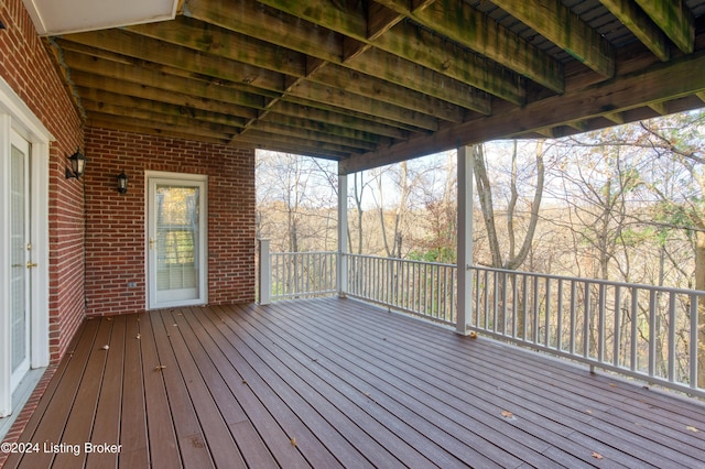 view of wooden terrace